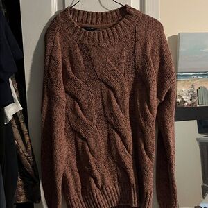 Denver Hayes Women's Cable Knit Sweater - Brown